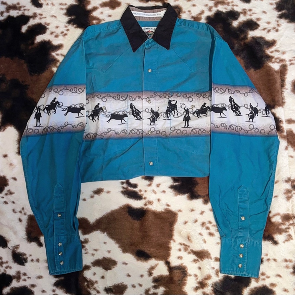 CUMBERLAND OUTFITTERS RODEO SCENE PEARL SNAP